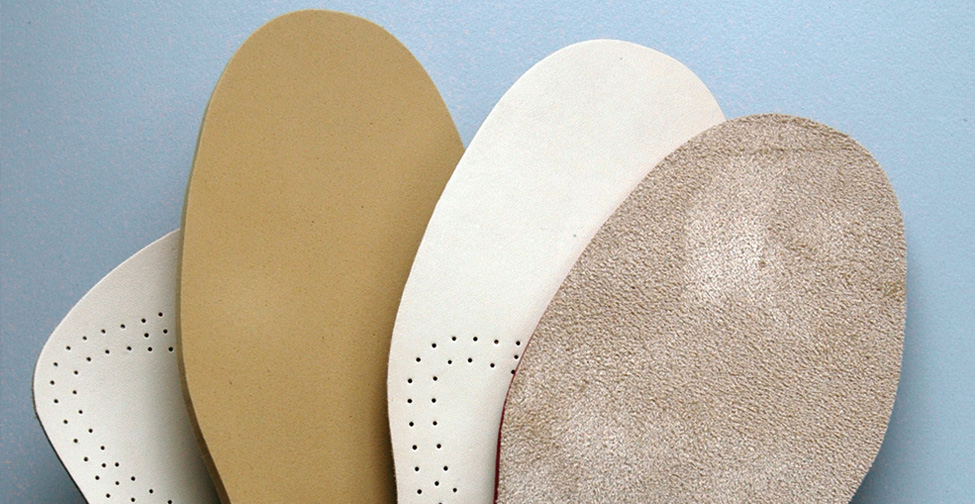 Für die orthopädischen Einlagen von Professional ORTHO SYSTEMS werden nur hochwertige Materialien verarbeitet.